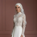 Hijab Bridal Gown Sale Modest Wedding Dress Style Muslim