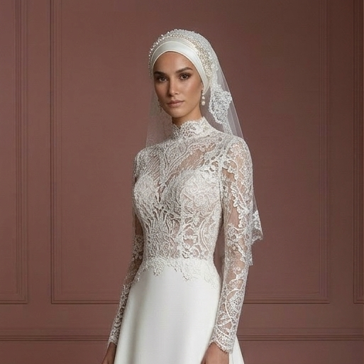 Hijab Bridal Gown Sale Modest Wedding Dress Style Muslim