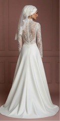 Hijab Bridal Gown Sale Modest Wedding Dress Style Muslim