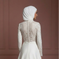 Hijab Wedding Dress Classic Modest Bridal Gown Muslim