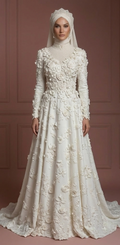 Hijab Wedding Dress For Modern Islamic Bride Muslim