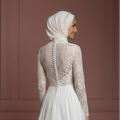 Hijab Wedding Dress For Summer Bride Lightweight Muslim