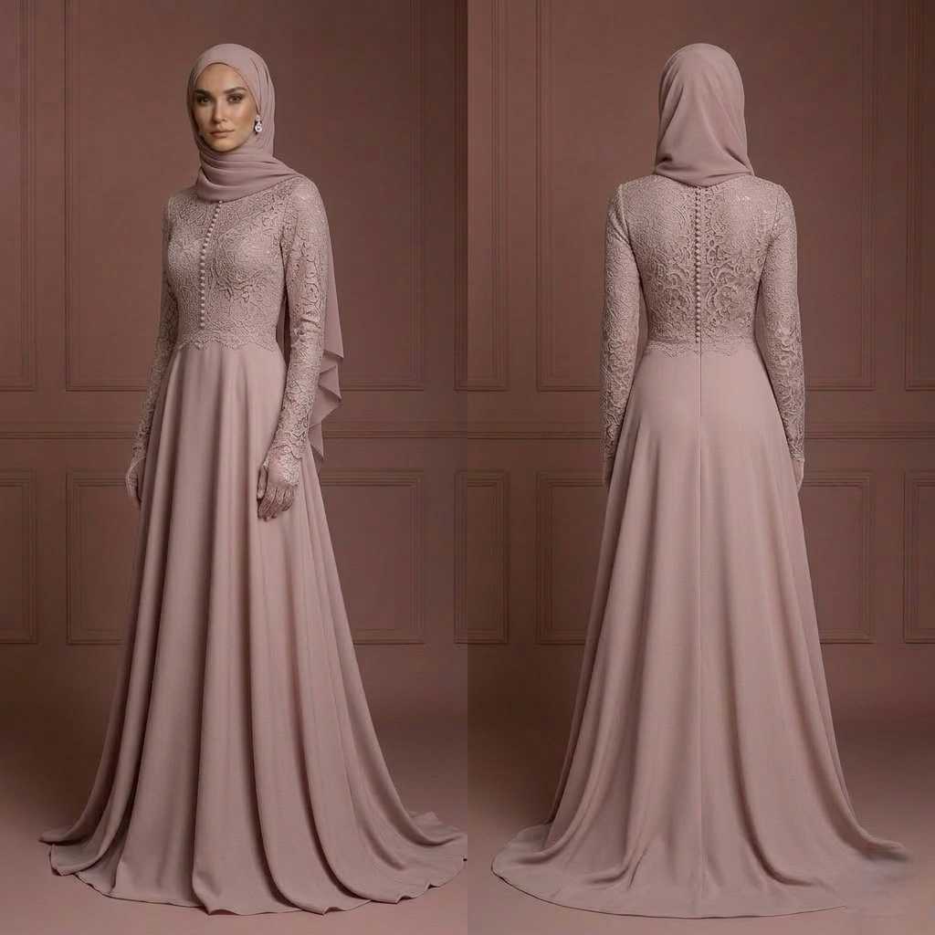 Hijab Wedding Dress Timeless Elegant Islamic Bridal Gown Muslim