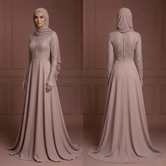 Hijab Wedding Dress Timeless Elegant Islamic Bridal Gown Muslim