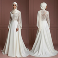 Hijab Wedding Dress With Feminine Modest Style Muslim