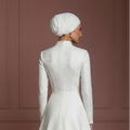 Hijab Wedding Dress With Stretch Comfort Fabric Muslim