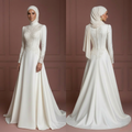 Hijab Wedding Dress With Structured Bodice Muslim