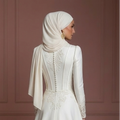 Hijab Wedding Dress With Structured Bodice Muslim