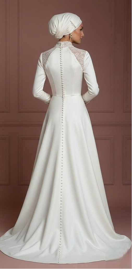 Hijab Wedding Dress With Timeless Bridal Style Muslim