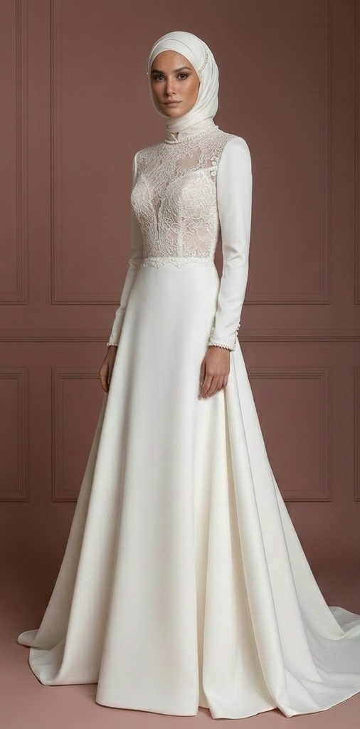 Hijab Wedding Dress With Timeless Bridal Style Muslim