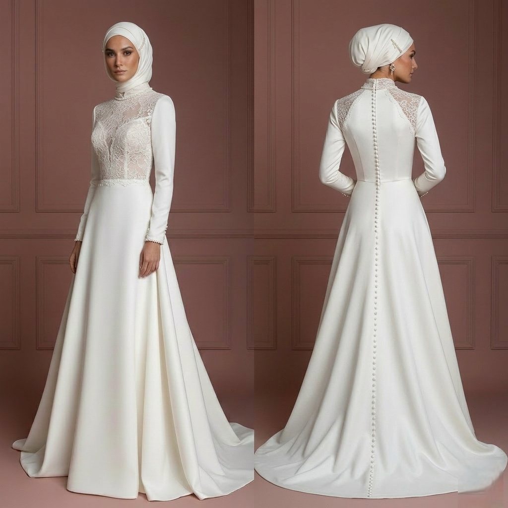 Hijab Wedding Dress With Timeless Bridal Style Muslim