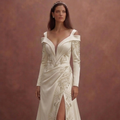 Hollywood Glam Wedding Dresses with Luxe Satin Finish