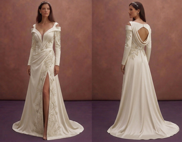 Hollywood Glam Wedding Dresses with Luxe Satin Finish