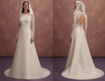 Hooded Wedding Dresses with Unique Elegance