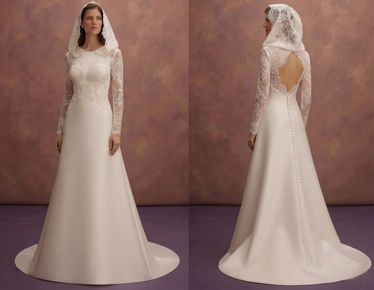 Hooded Wedding Dresses with Unique Elegance