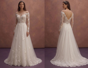 Illusion Lace Wedding Dresses with Delicate Beauty
