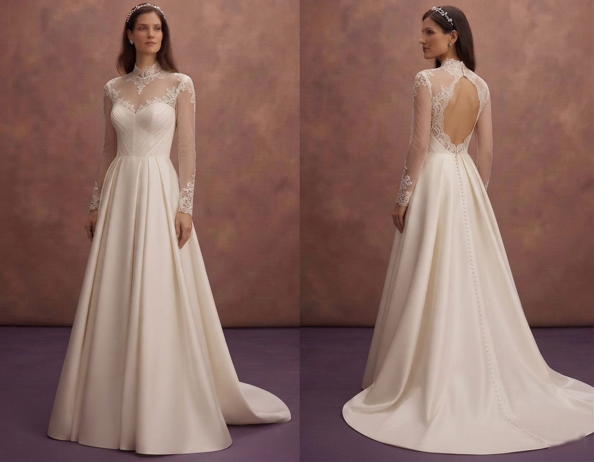 Italian Silk Wedding Dresses with Premium Craftsmanship