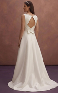Ivory A-Line Wedding Dress with Modern Minimal Finish