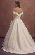Ivory Mikado Bridal Dress with Timeless Princess Shape