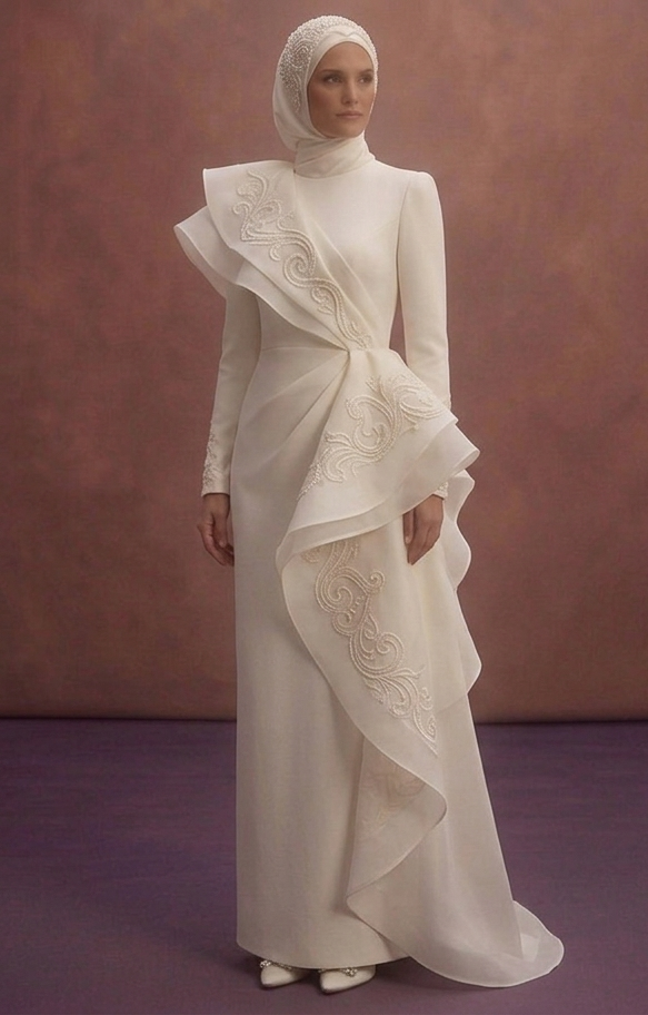 Ivory Modest Evening Dresses for Prom – Muslim-Friendly Styles