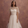 Ivory Organza Wedding Dresses with Classic Elegance