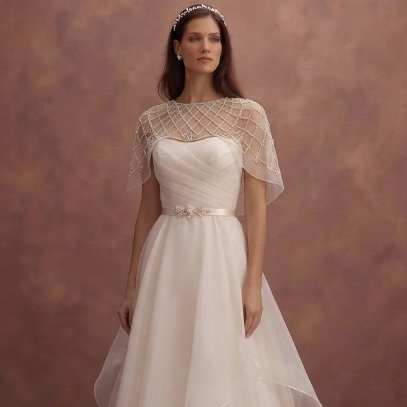 Ivory Organza Wedding Dresses with Classic Elegance