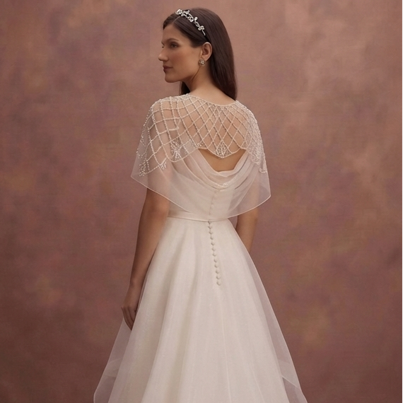 Ivory Organza Wedding Dresses with Classic Elegance