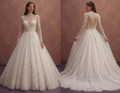 Ivory Princess Ball Gown Wedding Dress with Glittering Tulle
