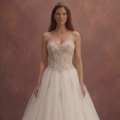 Ivory Princess Wedding Dress with Beaded Corset Top