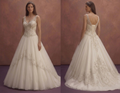 Ivory Princess Wedding Dress with Beaded Corset Top Design