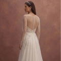 Ivory Sparkle Tulle Wedding Dress with Soft Glitter Layers