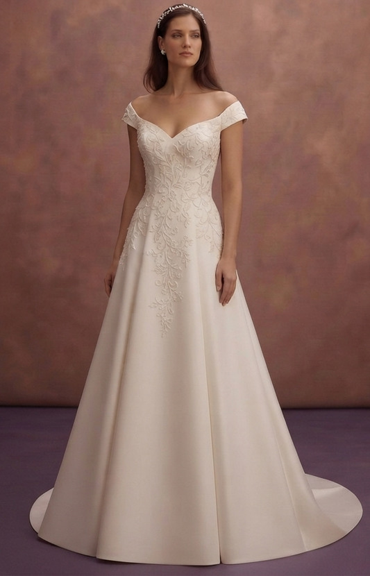 Lace-Up Back Wedding Dresses with Adjustable Fit