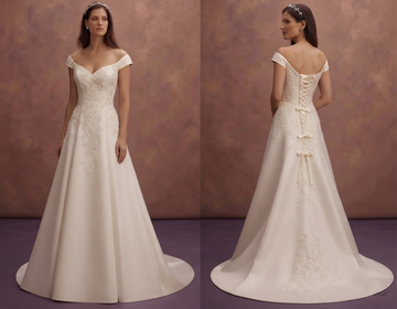 Lace-Up Back Wedding Dresses with Adjustable Fit