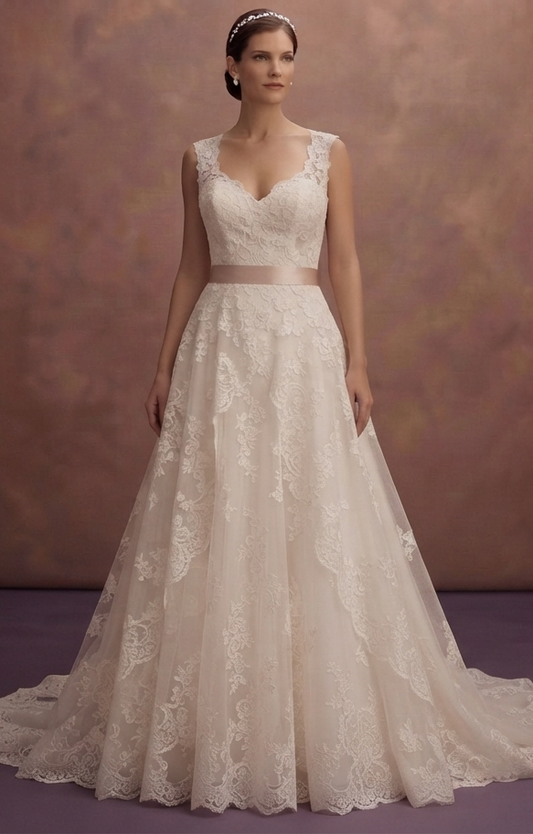 Lace-Up Wedding Dresses with Romantic Appeal