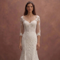 Lace Fit and Flare Wedding Dresses with Romantic Appeal