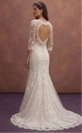 Lace Fit and Flare Wedding Dresses with Romantic Appeal