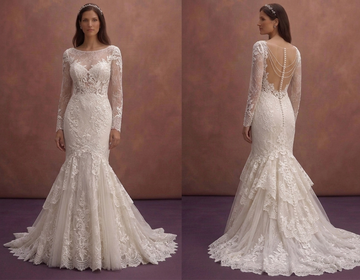 Lace Mermaid Wedding Dresses with Elegant Details