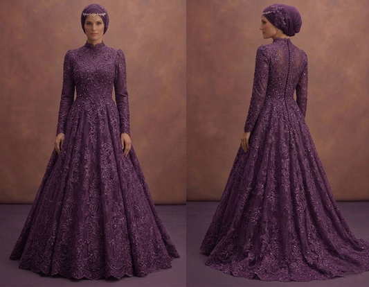 Lace Muslim Prom Dresses – Romantic Modest Designs