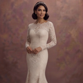 Lace Trumpet Wedding Dresses with Timeless Beauty