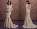 Lace Trumpet Wedding Dresses with Timeless Beauty