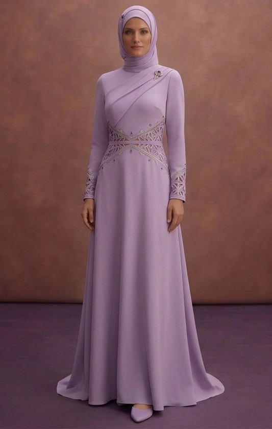 Lavender Muslim Prom Dresses – Light & Trendy Styles
