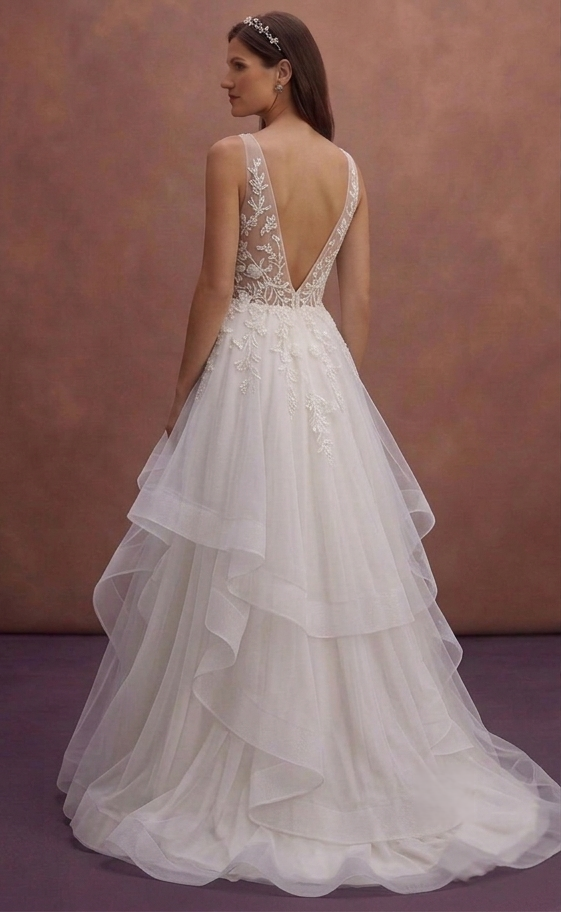 Layered Tulle Wedding Dresses with Soft Volume