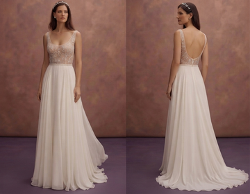 Lightweight Chiffon Wedding Dresses for Summer Brides