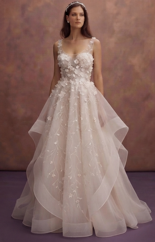 Lightweight Organza Wedding Dresses for Summer Brides