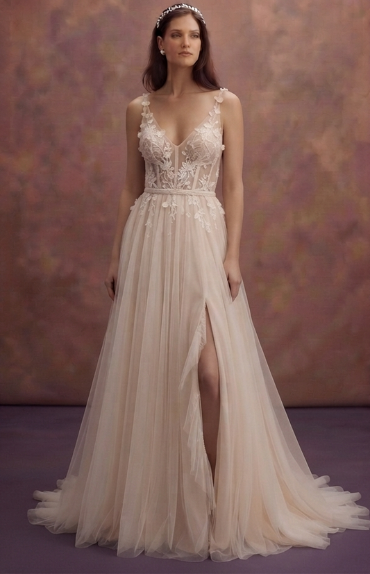 Lightweight Tulle Wedding Dresses for Summer Weddings