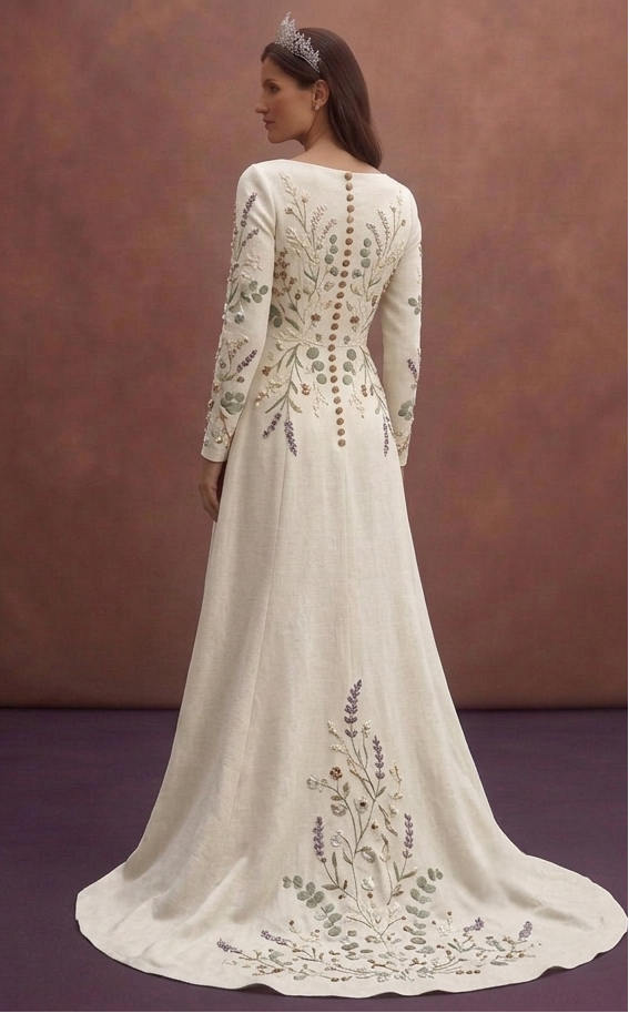 Linen Wedding Dresses for Casual Outdoor Weddings