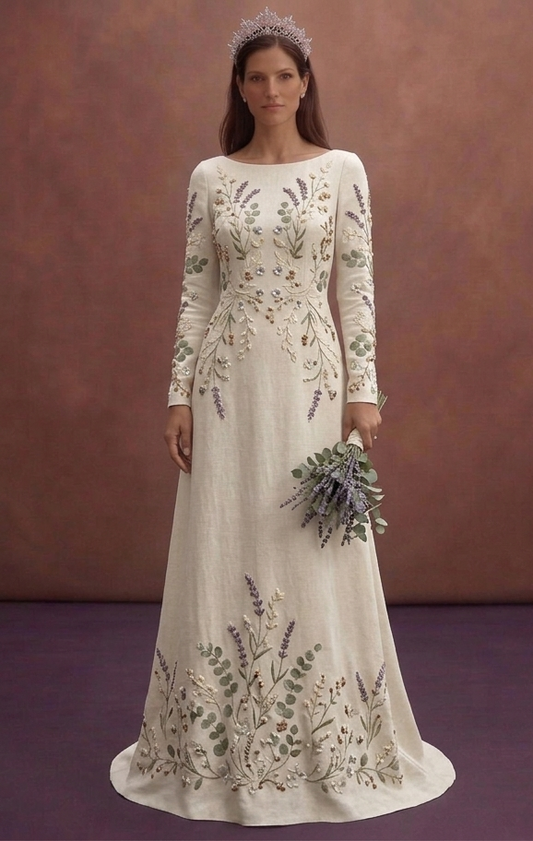 Linen Wedding Dresses for Casual Outdoor Weddings