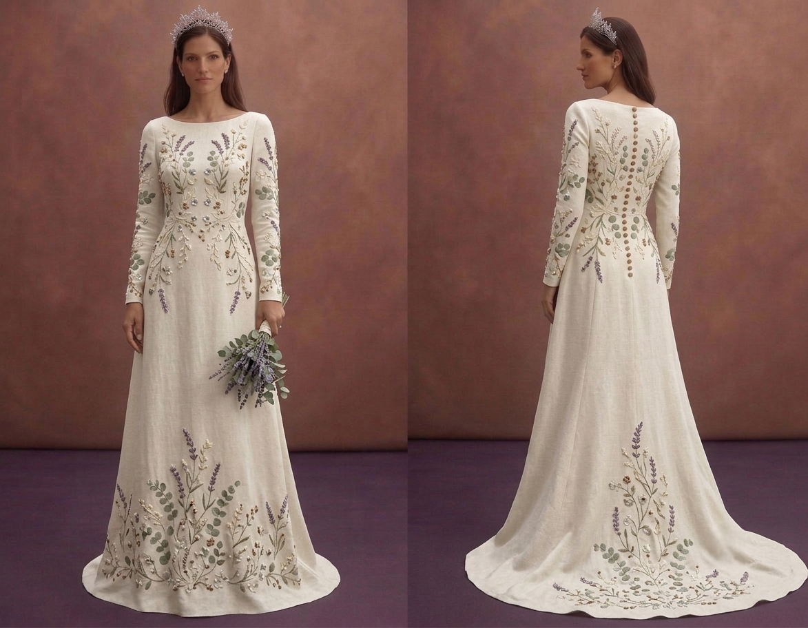 Linen Wedding Dresses for Casual Outdoor Weddings