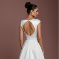 Long Halter Neck Wedding Dress Backless Satin Mermaid Style