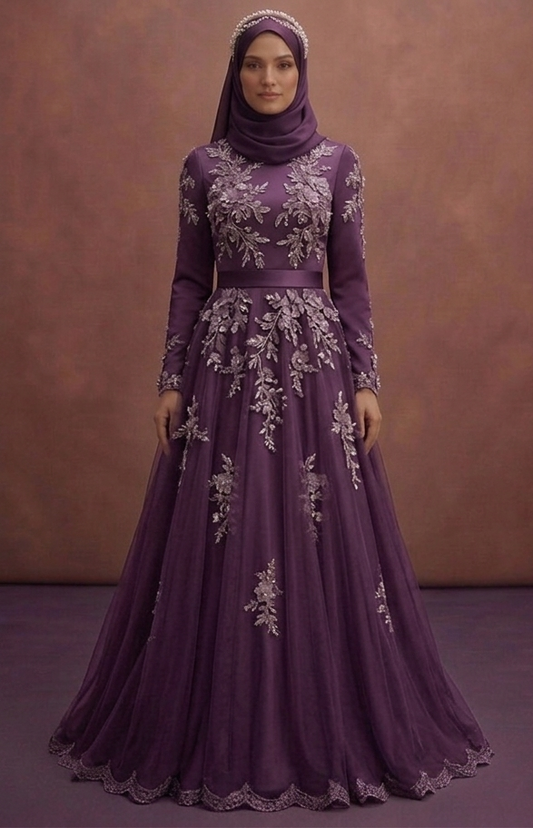 Long Sleeve Muslim Prom Dresses for a Graceful Look